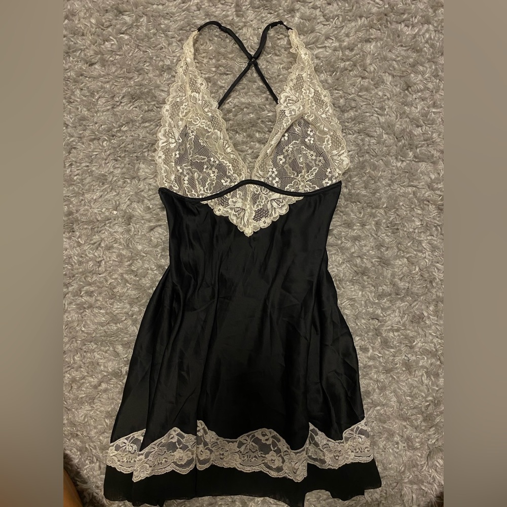 Slip dress lace, open back